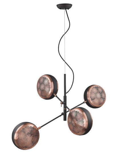 Tholos 4-Light Matte Black Pendant