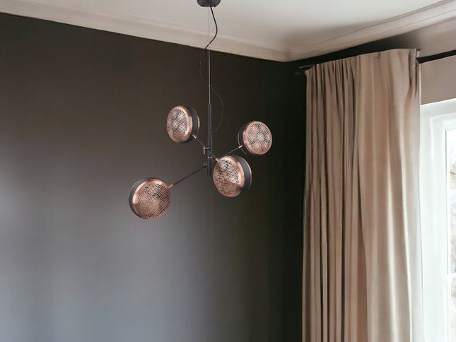 Tholos 4-Light Matte Black Pendant