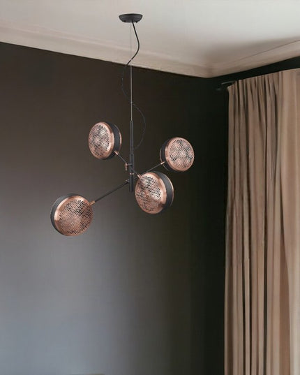 Tholos 4-Light Matte Black Pendant