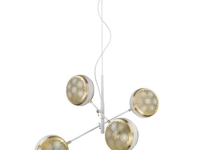 Tholos 4-Light White Pendant