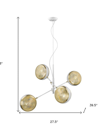 Tholos 4-Light White Pendant