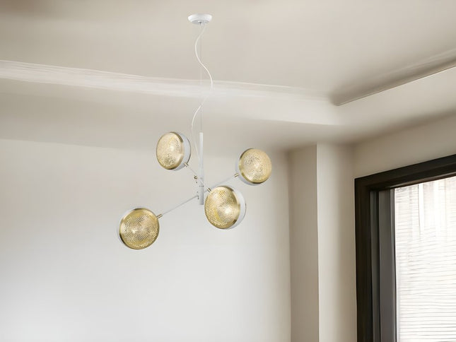 Tholos 4-Light White Pendant