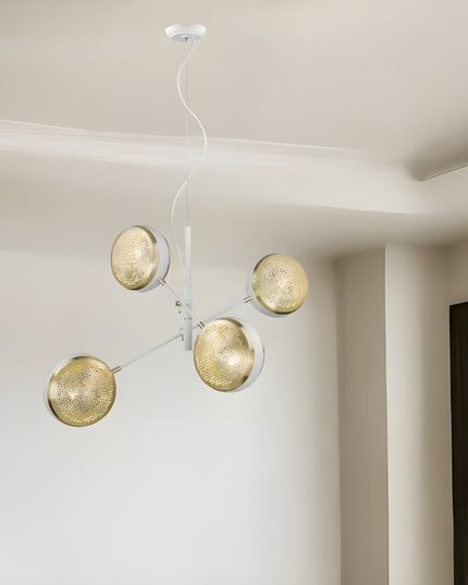 Tholos 4-Light White Pendant