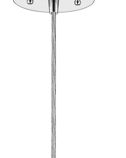 Contemporary Silver Globe Pendant Hanging Light