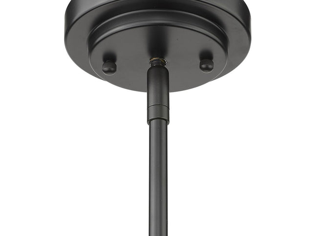 Amoret 5-Light Matte Black Convertible Pendant