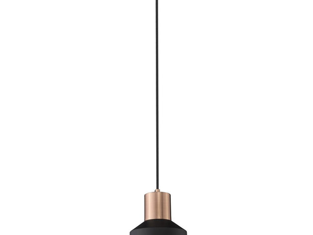 Matte Black and Rose Gold Pendant Hanging Light