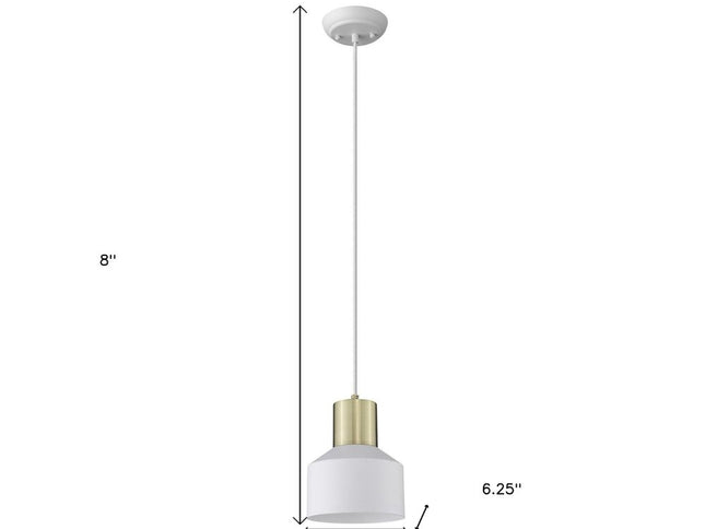 White and Gold Pendant Hanging Light
