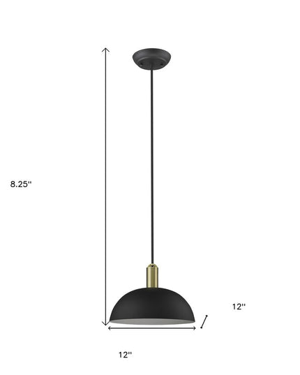 Ingo 1-Light Matte Black Pendant