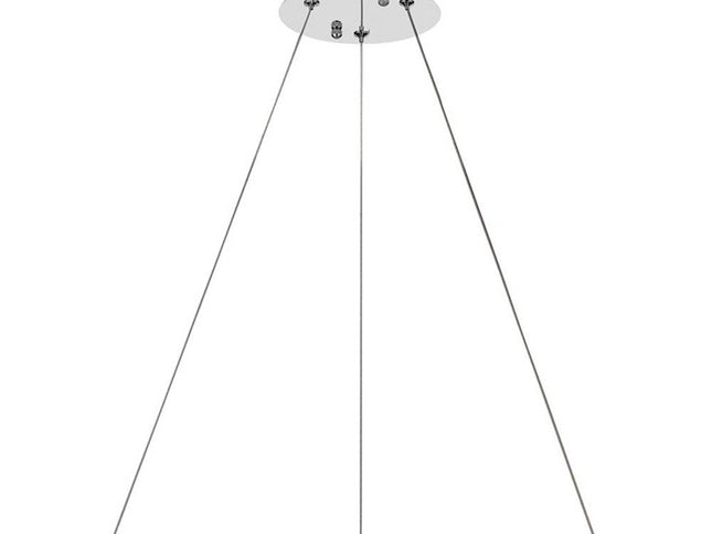 Silver Faux Crystal Bling Ring LED Hanging Light