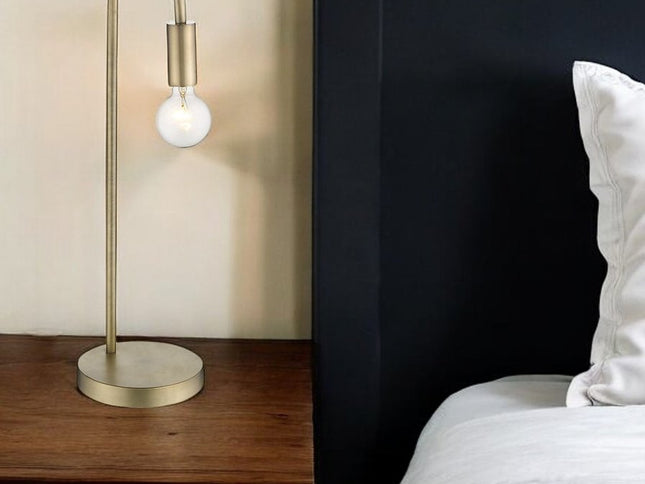 26" Brass Metal Table Lamp