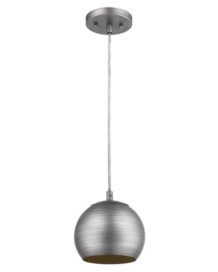 Light Gray and Gold Hanging Dome Light