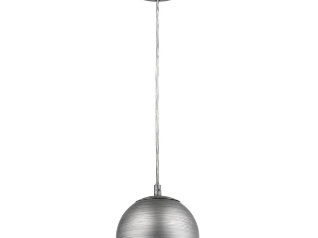 Light Gray and Gold Hanging Dome Light