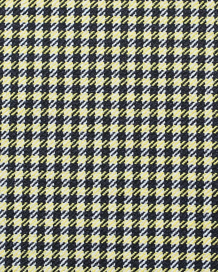 Yellow Houndstooth Lumbar Throw Pillow