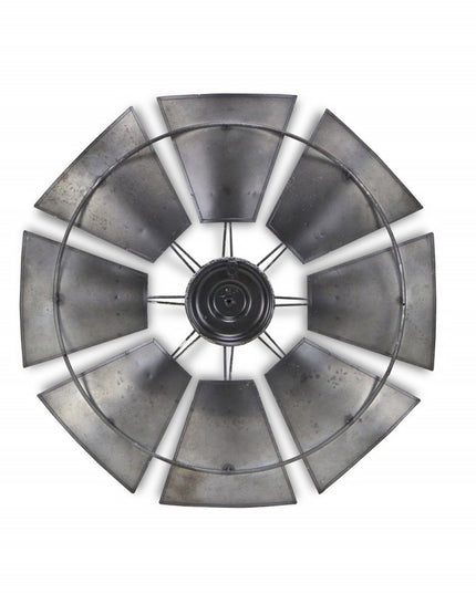 Metal Windmill Shaped Wall Decor