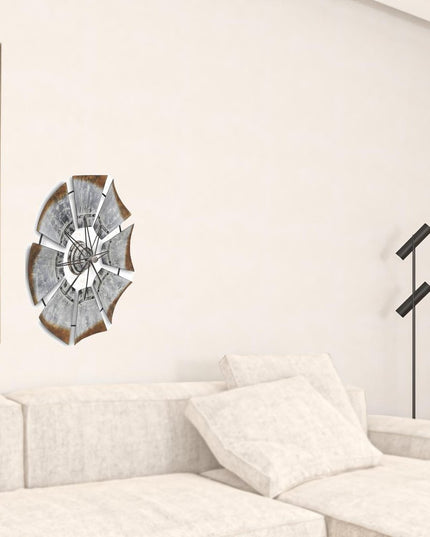 Metal Windmill Shaped Wall Decor