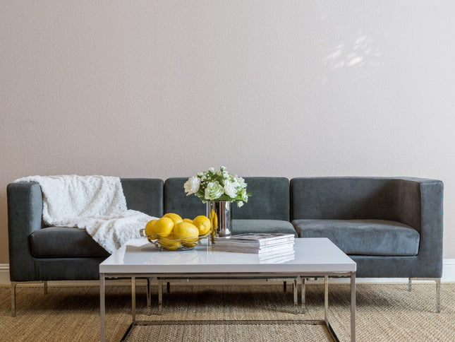 35" White and Silver Wood And Metal Square Frame Coffee Table