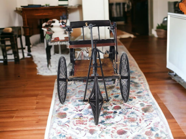 c1886 Three Wheeled Mercedes Benz Motor Car Sculpture