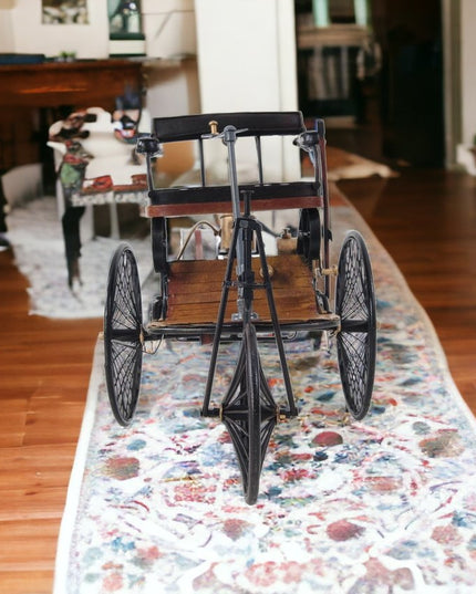 c1886 Three Wheeled Mercedes Benz Motor Car Sculpture