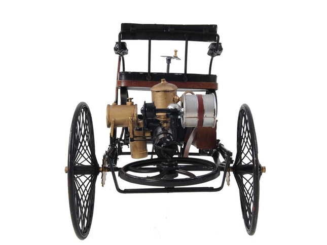 c1886 Three Wheeled Mercedes Benz Motor Car Sculpture