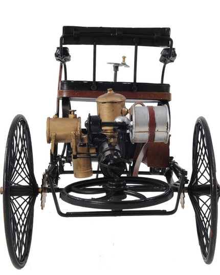 c1886 Three Wheeled Mercedes Benz Motor Car Sculpture