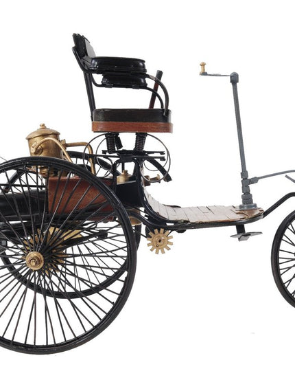 c1886 Three Wheeled Mercedes Benz Motor Car Sculpture