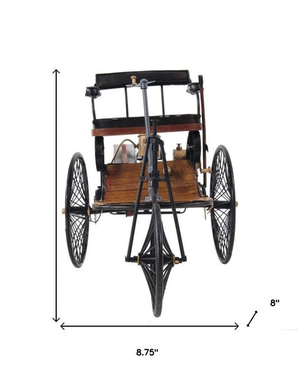 c1886 Three Wheeled Mercedes Benz Motor Car Sculpture