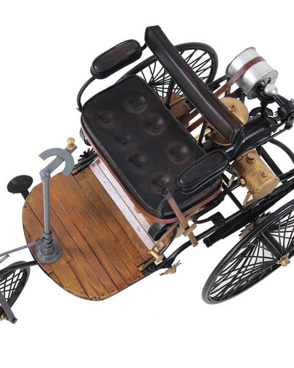 c1886 Three Wheeled Mercedes Benz Motor Car Sculpture