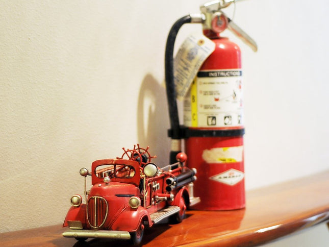 c1938 Ford Red Fire Engine Sculpture