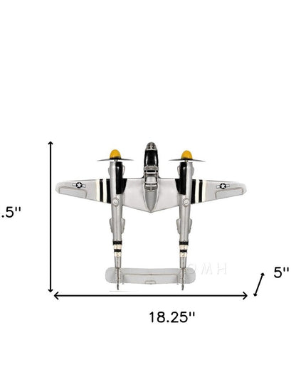 c1941 Lockheed P-38 Lightning Fighter Sculpture