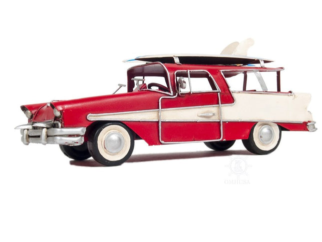 c1957 Red Ford Country Squire Station Wagon Sculpture