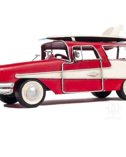 c1957 Red Ford Country Squire Station Wagon Sculpture
