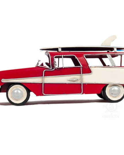 c1957 Red Ford Country Squire Station Wagon Sculpture