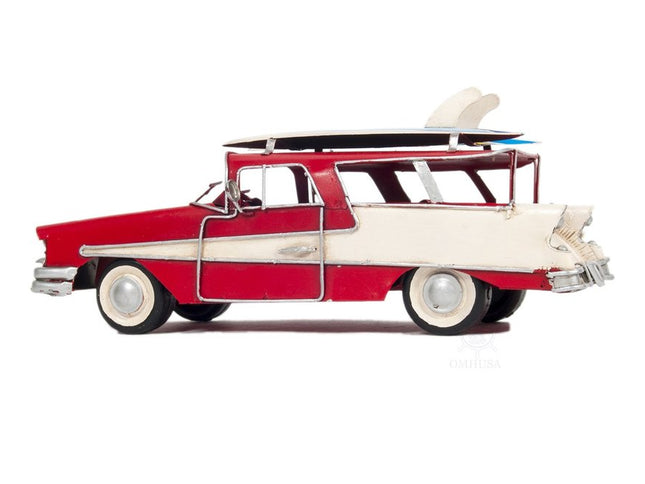 c1957 Red Ford Country Squire Station Wagon Sculpture