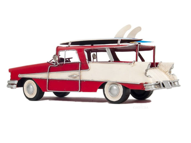 c1957 Red Ford Country Squire Station Wagon Sculpture