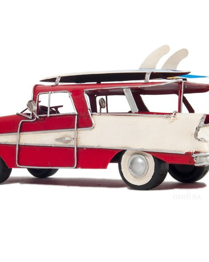 c1957 Red Ford Country Squire Station Wagon Sculpture