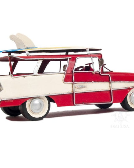 c1957 Red Ford Country Squire Station Wagon Sculpture