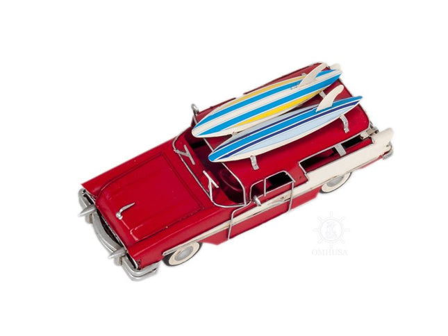 c1957 Red Ford Country Squire Station Wagon Sculpture