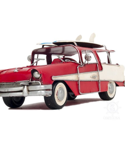 c1957 Red Ford Country Squire Station Wagon Sculpture