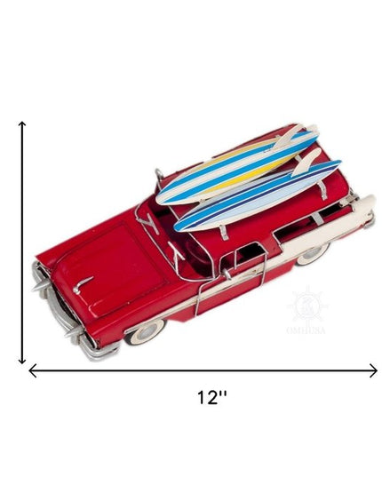 c1957 Red Ford Country Squire Station Wagon Sculpture