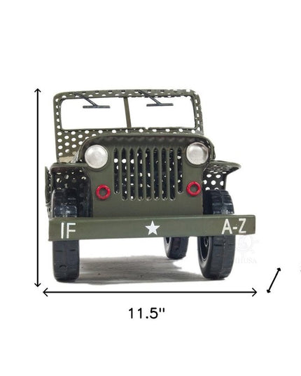 c1945 Willys CJ-2A Overland Jeep Sculpture