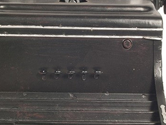 9" Black Metal German Replica Typewriter Tabletop Sculpture