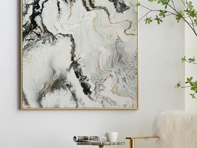 Set of Two White Framed Art