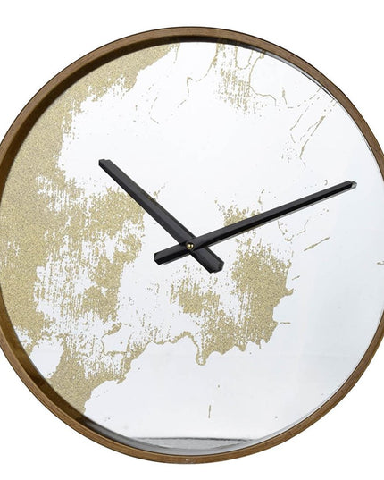 Gold Dust 14" Modern Round Wall Clock