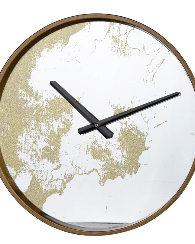 Gold Dust 14" Modern Round Wall Clock