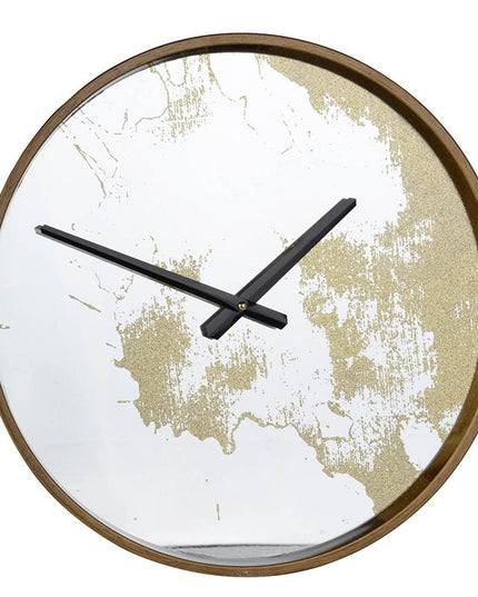 Gold Dust 14" Modern Round Wall Clock