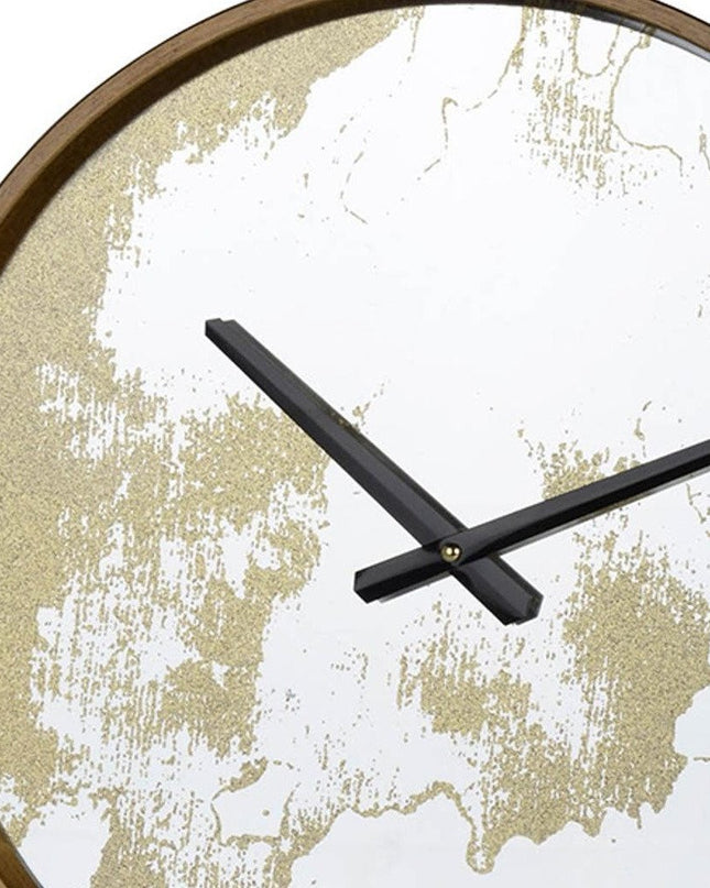 Gold Dust 14" Modern Round Wall Clock