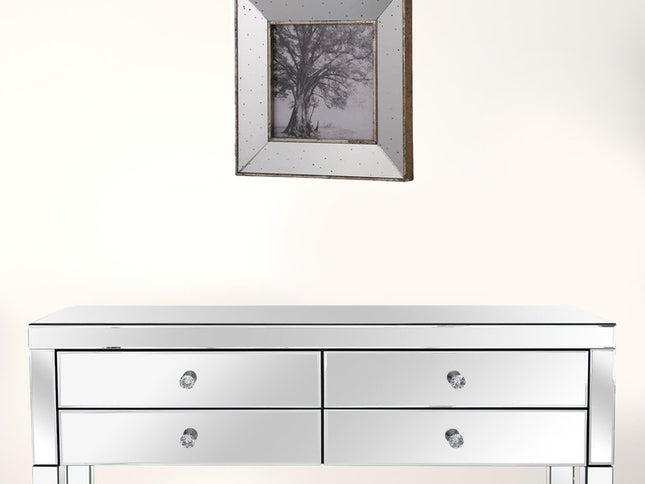 Set of Two Gray Square Framed Art