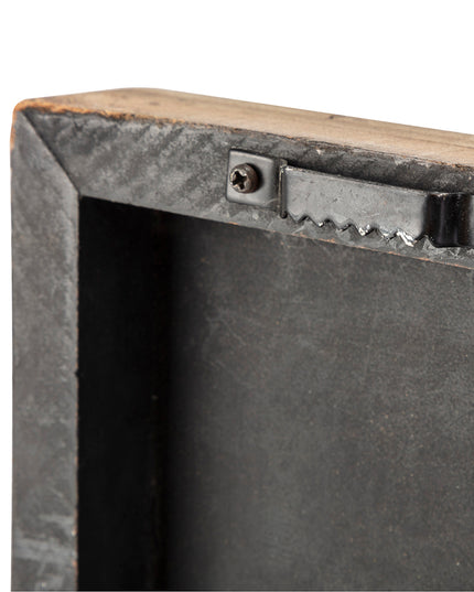 36" X 2" Brown Mango Wood Square Hanging Tapestry