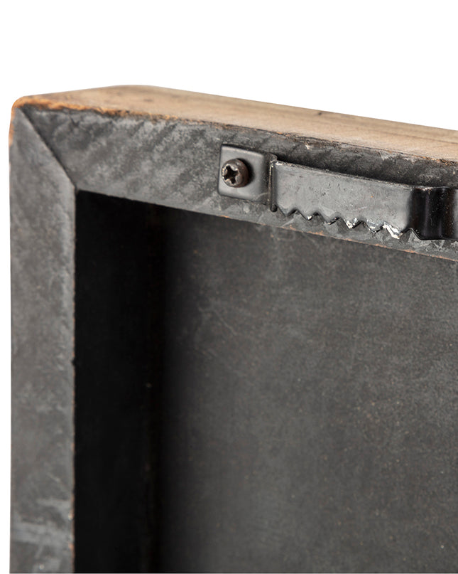 36" X 2" Brown Mango Wood Square Hanging Tapestry