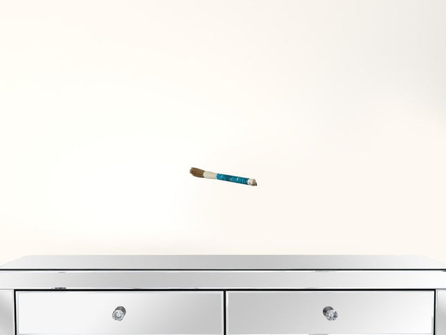 Shades of Aqua Jade Abacus Disc Decorative Calligraphy Brush